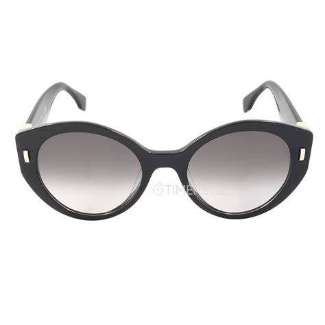 fendi fe40037u|Fendi Gradient Smoke Round Ladies Sunglasses FE40037U 01B 55.